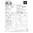 JBL JBLS4 Instrukcja Serwisowa